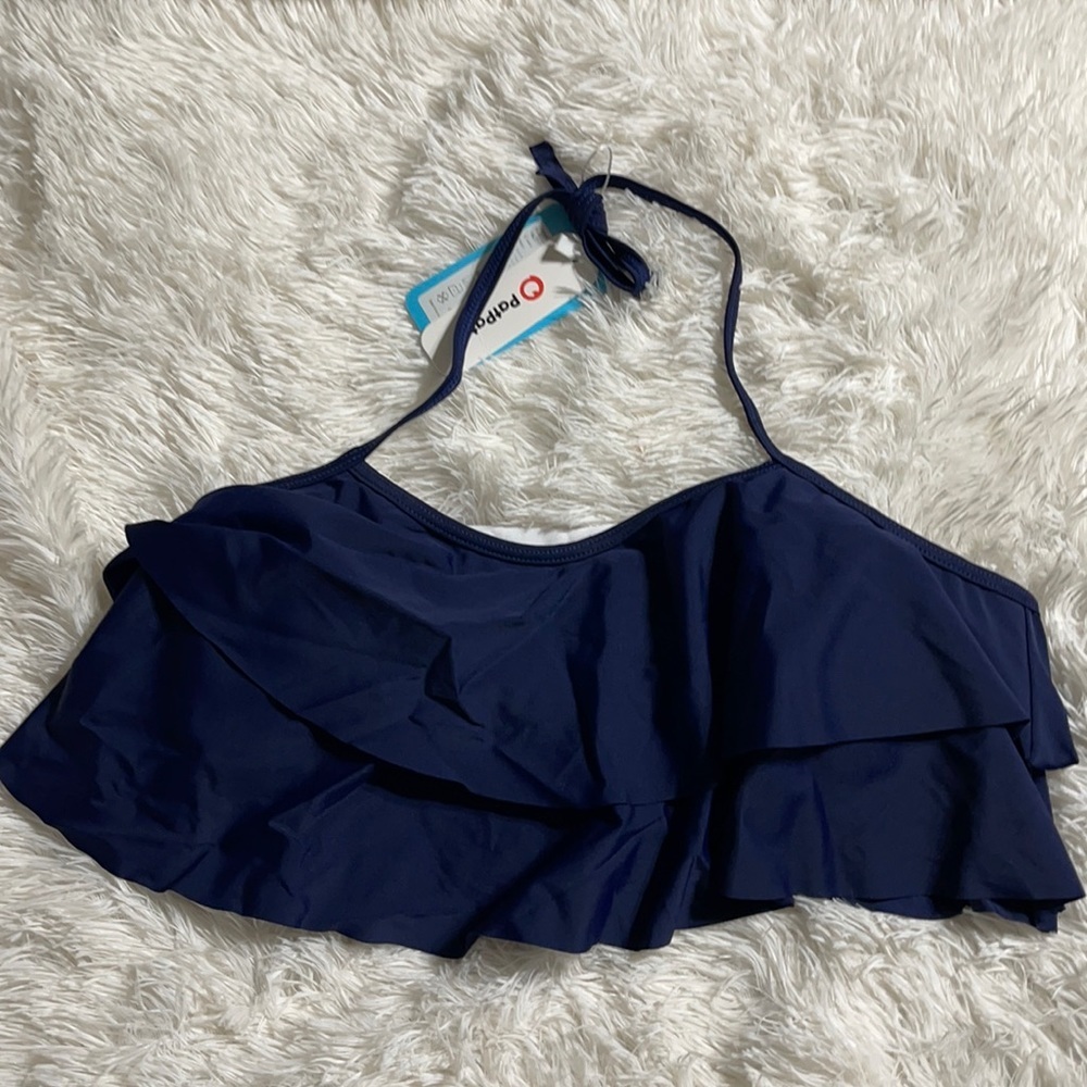 NWT women’s navy swim top L